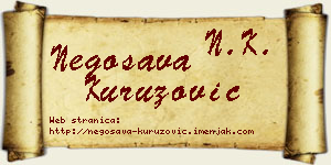 Negosava Kuruzović vizit kartica
